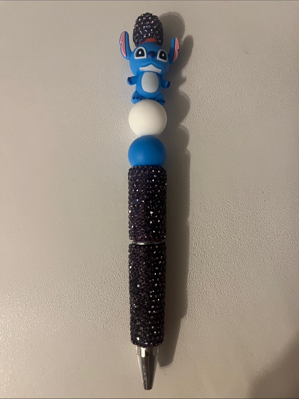 Stitch Handmade Character Rhinestone Refillable Pen - Picture 3 of 3